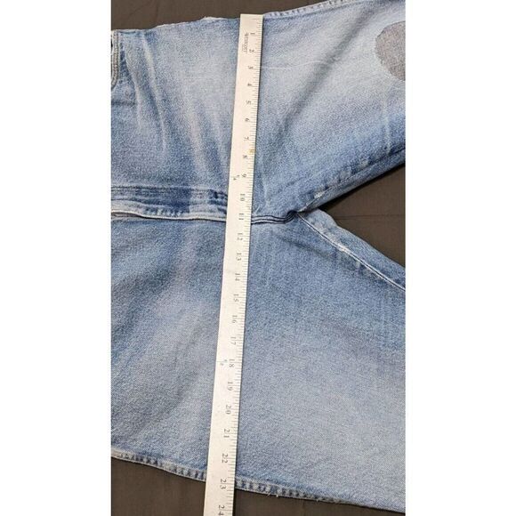 Rustler Mens 1970s Boot Cut Blue Jeans Medium Wash Denim Cotton USA 42x30 West - Picture 3 of 13